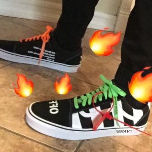 Off white vans custom size 11